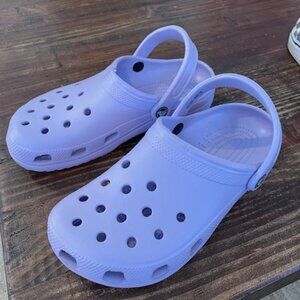 Purple Crocs